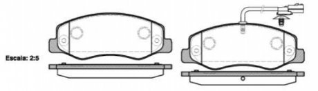 Комплект тормозных колодок, дисковый тормоз ROADHOUSE 21442.01 (фото 1)