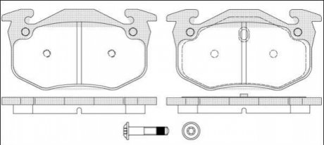 Комплект тормозных колодок, дисковый тормоз ROADHOUSE 2144.70 (фото 1)