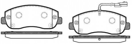 Комплект тормозных колодок, дисковый тормоз ROADHOUSE 21449.01 (фото 1)