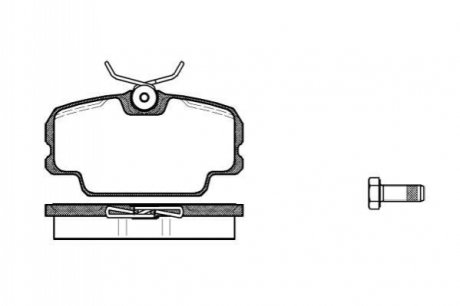 Комплект тормозных колодок, дисковый тормоз ROADHOUSE 2145.00 (фото 1)