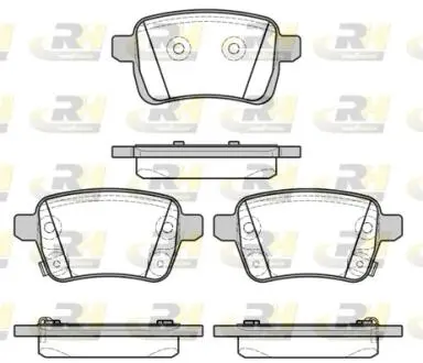 Тормозные колодки дисковые. ROADHOUSE 21450.22