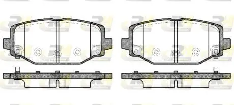 Тормозные колодки дисковые. ROADHOUSE 21483.04