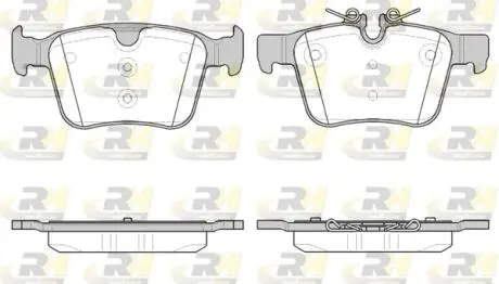 Комплект тормозных колодок, дисковый тормоз ROADHOUSE 21516.40