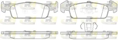 Комплект тормозных колодок, дисковый тормоз ROADHOUSE 21540.10