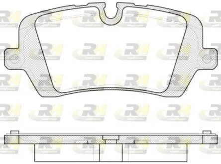 Комплект тормозных колодок, дисковый тормоз ROADHOUSE 21541.00