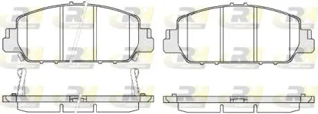 Комплект тормозных колодок, дисковый тормоз ROADHOUSE 21548.02