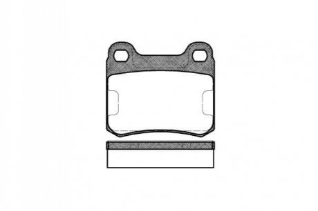 Комплект тормозных колодок, дисковый тормоз ROADHOUSE 2157.10 (фото 1)