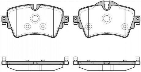 Комплект тормозных колодок, дисковый тормоз ROADHOUSE 21599.08 (фото 1)