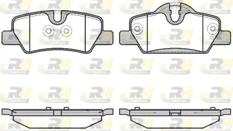 Комплект тормозных колодок, дисковый тормоз ROADHOUSE 21600.00