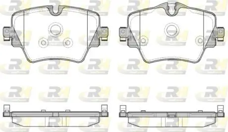 Комплект гальмівних колодок, дискове гальмо ROADHOUSE 21625.08