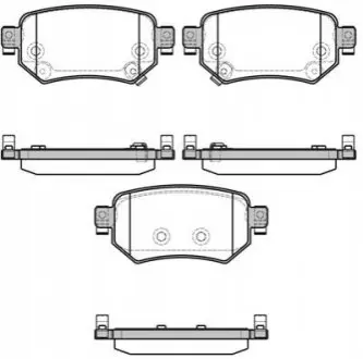 Комплект гальмівних колодок, дискове гальмо ROADHOUSE 21682.02