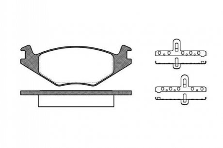 Комплект тормозных колодок, дисковый тормоз ROADHOUSE 2171.20 (фото 1)