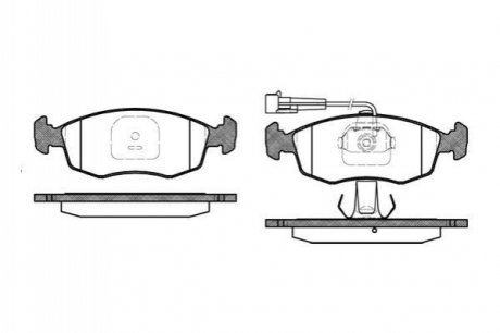 Комплект тормозных колодок, дисковый тормоз ROADHOUSE 2172.12 (фото 1)
