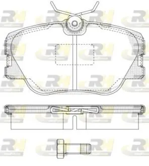 Комплект гальмівних колодок, дискове гальмо ROADHOUSE 2189.00