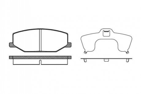 Комплект тормозных колодок, дисковый тормоз ROADHOUSE 2190.10 (фото 1)