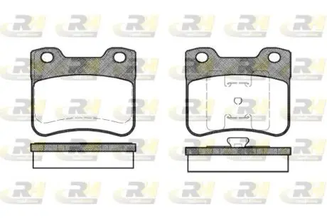 Комплект тормозных колодок, дисковый тормоз ROADHOUSE 2247.10
