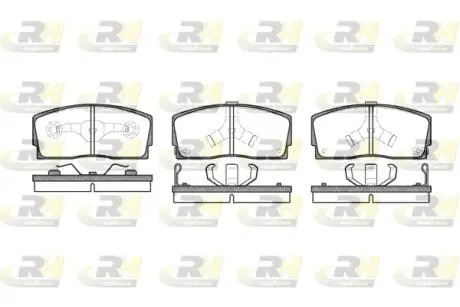 Комплект тормозных колодок, дисковый тормоз ROADHOUSE 2254.02