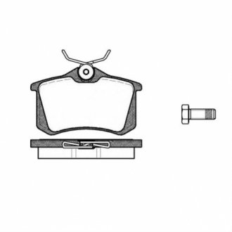 Комплект тормозных колодок, дисковый тормоз ROADHOUSE 2263.10 (фото 1)