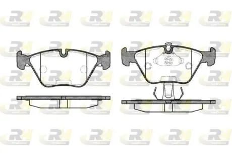 Комплект тормозных колодок, дисковый тормоз ROADHOUSE 2270.25