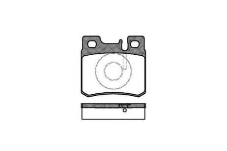 Комплект тормозных колодок, дисковый тормоз ROADHOUSE 2282.20 (фото 1)