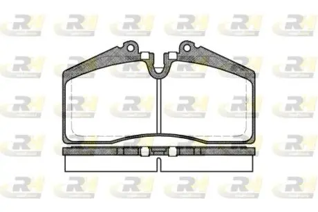 Комплект тормозных колодок, дисковый тормоз ROADHOUSE 2288.00