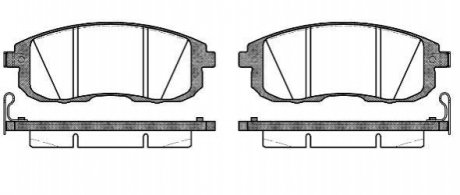 Комплект тормозных колодок, дисковый тормоз ROADHOUSE 2293.14 (фото 1)