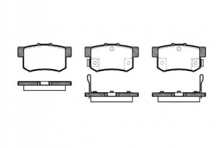 Комплект тормозных колодок, дисковый тормоз ROADHOUSE 2325.32 (фото 1)