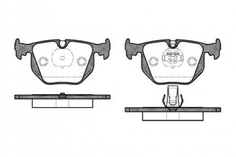 Комплект тормозных колодок, дисковый тормоз ROADHOUSE 2381.20 (фото 1)