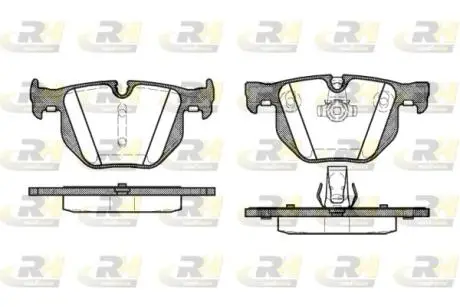 Комплект гальмівних колодок, дискове гальмо ROADHOUSE 2381.60