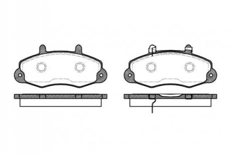 Комплект тормозных колодок, дисковый тормоз ROADHOUSE 2391.02 (фото 1)