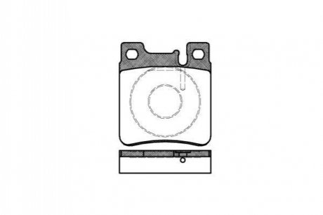 Комплект тормозных колодок, дисковый тормоз ROADHOUSE 2407.00 (фото 1)