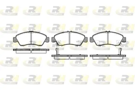 Комплект тормозных колодок, дисковый тормоз ROADHOUSE 2419.02