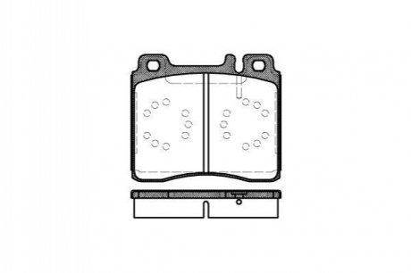 Комплект тормозных колодок, дисковый тормоз ROADHOUSE 2420.00 (фото 1)