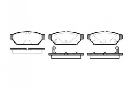 Комплект тормозных колодок, дисковый тормоз ROADHOUSE 2440.02 (фото 1)