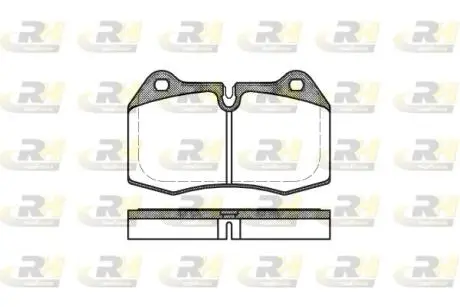Комплект гальмівних колодок, дискове гальмо ROADHOUSE 2441.00