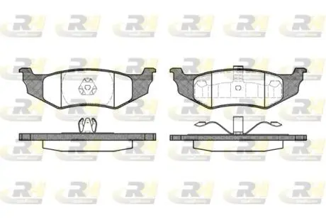 Комплект тормозных колодок, дисковый тормоз ROADHOUSE 2482.40