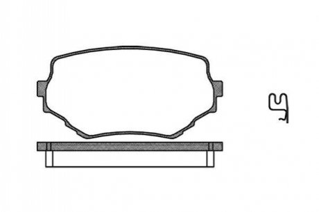 Комплект тормозных колодок, дисковый тормоз ROADHOUSE 2594.02 (фото 1)