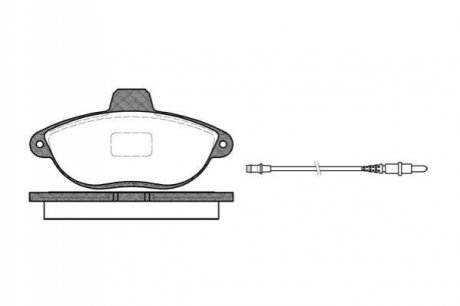 Комплект тормозных колодок, дисковый тормоз ROADHOUSE 2602.02 (фото 1)
