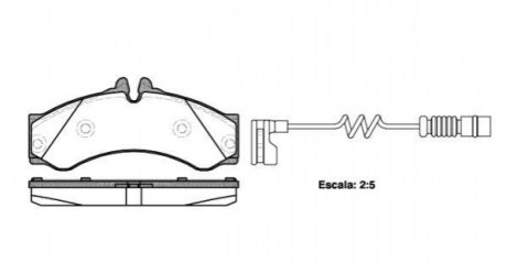 Комплект тормозных колодок, дисковый тормоз ROADHOUSE 2614.12 (фото 1)