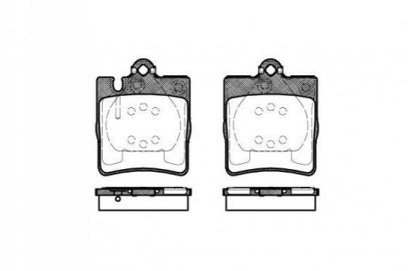 Комплект тормозных колодок, дисковый тормоз ROADHOUSE 2709.10 (фото 1)