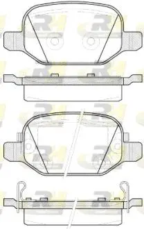Комплект тормозных колодок, дисковый тормоз ROADHOUSE 2727.52