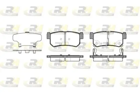 Комплект тормозных колодок, дисковый тормоз ROADHOUSE 2746.62