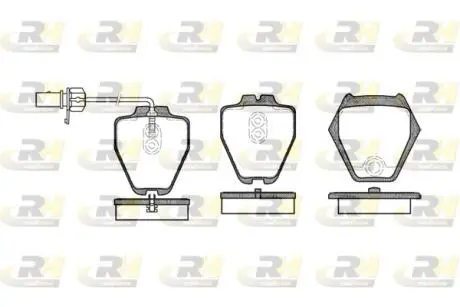 Комплект тормозных колодок, дисковый тормоз ROADHOUSE 2752.02