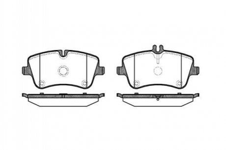 Комплект тормозных колодок, дисковый тормоз ROADHOUSE 2768.00 (фото 1)