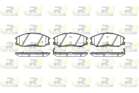 Комплект тормозных колодок, дисковый тормоз ROADHOUSE 2771.02
