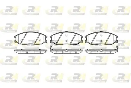 Комплект тормозных колодок, дисковый тормоз ROADHOUSE 2771.12