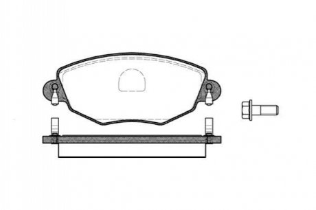 Комплект тормозных колодок, дисковый тормоз ROADHOUSE 2776.00 (фото 1)