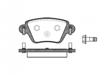 Комплект тормозных колодок, дисковый тормоз ROADHOUSE 2777.10 (фото 1)
