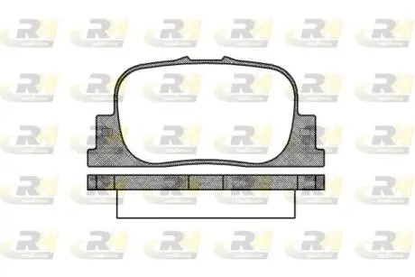 Комплект тормозных колодок, дисковый тормоз ROADHOUSE 2801.00