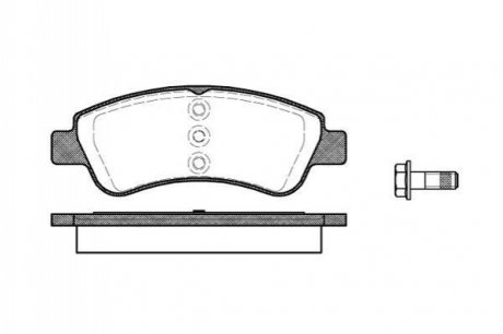 Комплект тормозных колодок, дисковый тормоз ROADHOUSE 2840.20 (фото 1)